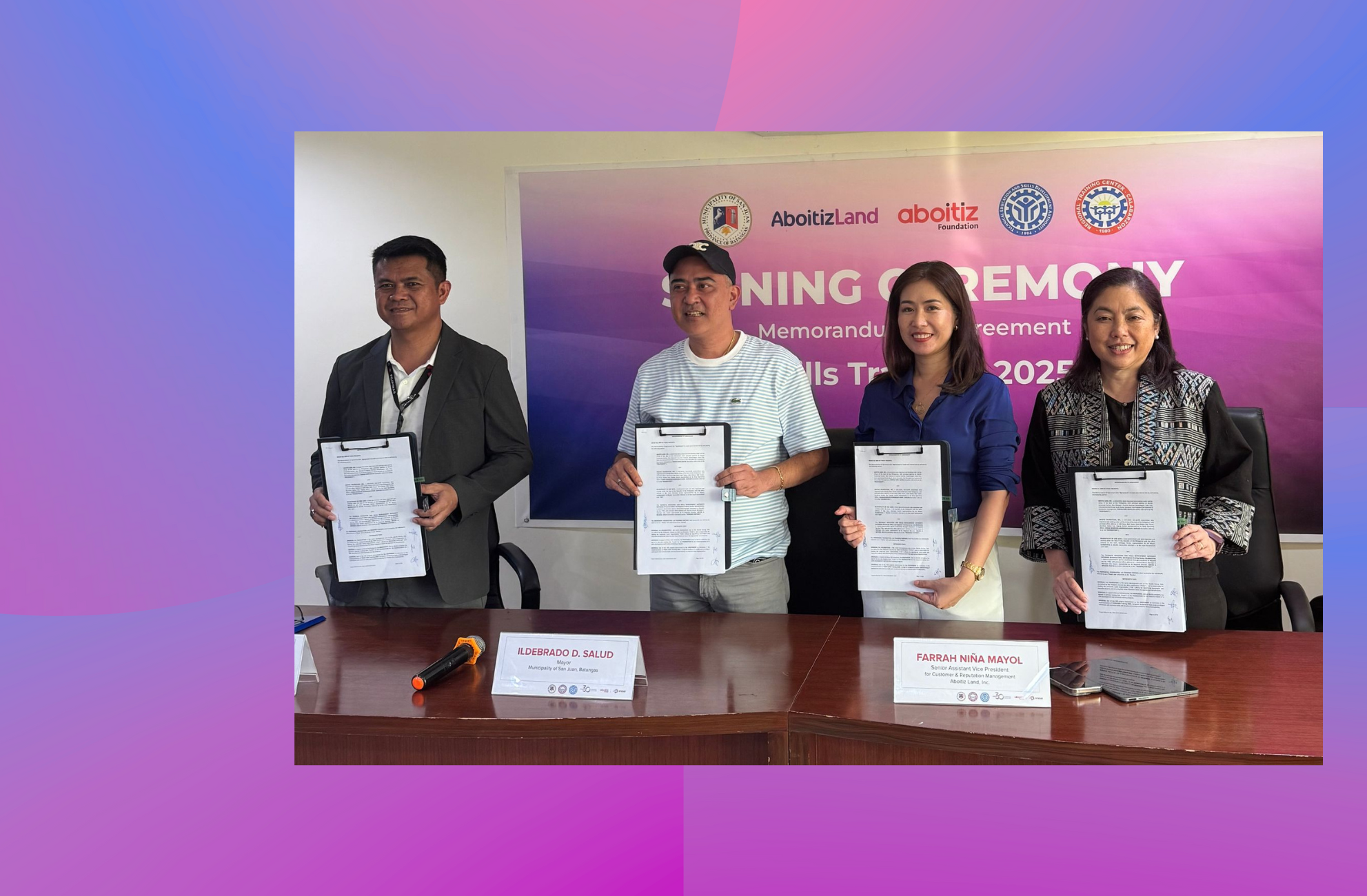 Aboitiz Land Builds Futures With Trade Skills Program In San Juan, Batangas
